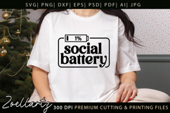 Funny Mental Health SVG Sarcastic Anxiety T-shirt Mug Design Product Image 1