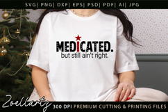 Funny Mental Health SVG Sarcastic Anxiety T-shirt Mug Design Product Image 1