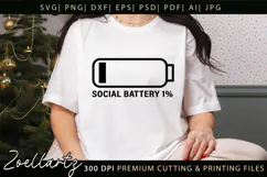 Sarcastic Mental Health SVG Funny Anxiety T-shirt Mug Design Product Image 1