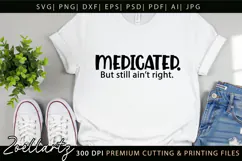 Funny Mental Health SVG Sarcastic Anxiety T-shirt Mug Design Product Image 6
