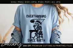 Funny Mental Health SVG Sarcastic Anxiety T-shirt Mug Design Product Image 11