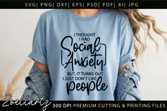 Sarcastic Mental Health SVG Funny Anxiety T-shirt Mug Design Product Image 5