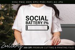 Funny Mental Health SVG Sarcastic Anxiety T-shirt Mug Design Product Image 2