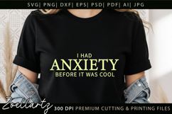 Funny Mental Health SVG Sarcastic Anxiety T-shirt Mug Design Product Image 5