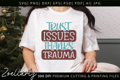 Funny Mental Health SVG Sarcastic Anxiety T-shirt Mug Design Product Image 1