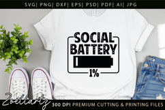 Funny Mental Health SVG Sarcastic Anxiety T-shirt Mug Design Product Image 4