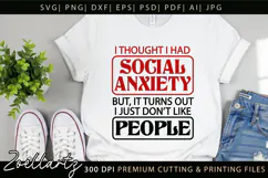 Sarcastic Mental Health SVG Funny Anxiety T-shirt Mug Design Product Image 9