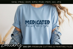 Funny Mental Health SVG Sarcastic Anxiety T-shirt Mug Design Product Image 4