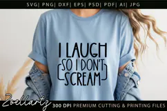 Funny Mental Health SVG Sarcastic Anxiety T-shirt Mug Design Product Image 3