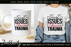 Sarcastic Mental Health SVG Funny Anxiety T-shirt Mug Design Product Image 2