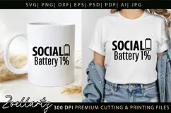 Sarcastic Mental Health SVG Funny Anxiety T-shirt Mug Design Product Image 2