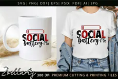 Sarcastic Mental Health SVG Funny Anxiety T-shirt Mug Design Product Image 1