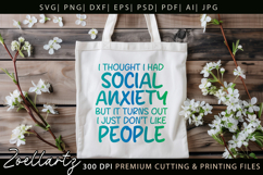 Sarcastic Mental Health SVG Funny Anxiety T-shirt Mug Design Product Image 7