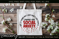 Sarcastic Mental Health SVG Funny Anxiety T-shirt Mug Design Product Image 6