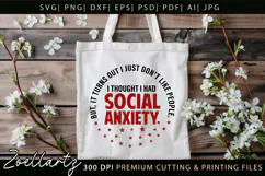 Sarcastic Mental Health SVG Funny Anxiety T-shirt Mug Design Product Image 6