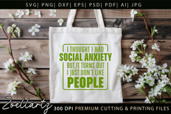 Sarcastic Mental Health SVG Funny Anxiety T-shirt Mug Design Product Image 4