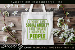 Sarcastic Mental Health SVG Funny Anxiety T-shirt Mug Design Product Image 4
