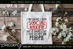 Sarcastic Mental Health SVG Funny Anxiety T-shirt Mug Design Product Image 5