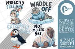 Arctic Animal Quotes Sublimation Product Image 1
