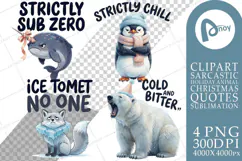 Arctic Animal Quotes Sublimation Product Image 1