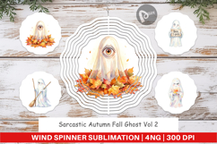 Sarcastic Autumn Ghost Wind Spinner Product Image 1