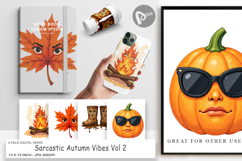 Digital Paper Sarcastic Autumn Vibes Product Image 1