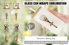 Sarcastic Baking Day Glass Can Product Image 1