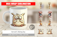 Sarcastic Baking Day Mug Wrap Product Image 1