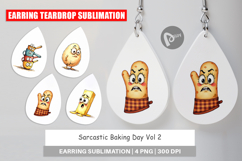 Sarcastic Baking Day Earring Product Image 1
