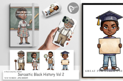 Sarcastic Black History Digital Paper Product Image 1