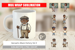 Sarcastic Black History Mug Wrap Product Image 1