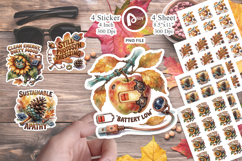 Botanical Cyborg Sticker Product Image 1
