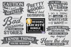 Funny Svg Bundle, Sarcastic Svg Files, Funny Quotes Product Image 1