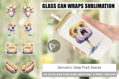 Sarcastic Camp Food Glass Can Product Image 1