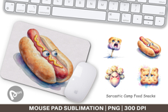 Sarcastic Camp Food Mouse Pad Product Image 1