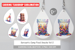 Sarcastic Camp Food Earring Product Image 1