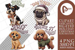 Sarcastic Canine Christmas Sublimation Product Image 1