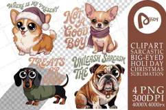 Sarcastic Canine Christmas Sublimation Product Image 1