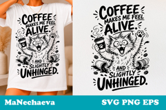 Sarcastic Cat SVG Design | Do Not Disturb Fluff Quote Product Image 1