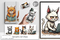 Digital Paper Cat Chaos Product Image 1