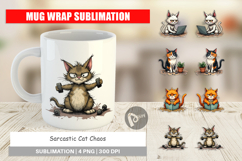 Mug Wrap Cat Chaos Product Image 1
