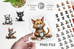 Cat Chaos Sticker Product Image 1