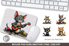 Mouse Pad Cat Chaos Product Image 1
