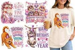 Sarcastic Cat Saying PNG, Birthday Pun Greetings, Sarcasm Product Image 1