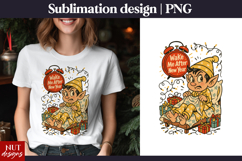 Funny quote Grumpy Elf Sarcastic Christmas t shirt design Product Image 1