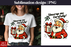 Funny Christmas quote Naughty Santa Claus t shirt design Product Image 1