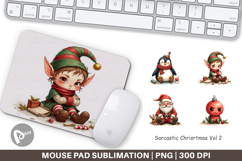 Sarcastic Christmas Mouse Pad Product Image 1