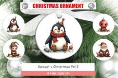 Sarcastic Christmas Ornament Product Image 1