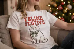 Christmas Cat Quotes Sublimation Product Image 2