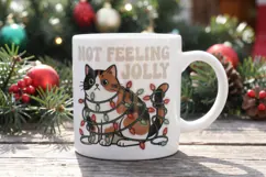 Christmas Cat Quotes Sublimation Product Image 4